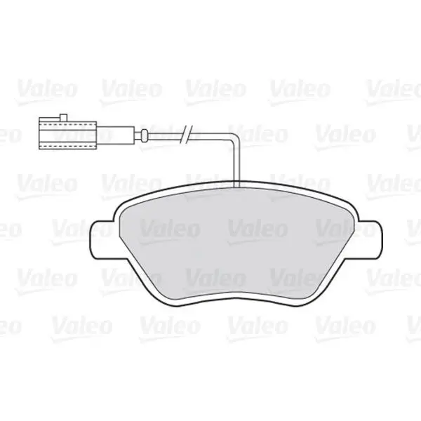 Колодки дисковые передние Fiat Stilo 1.2i/1.6i 01 VALEO 301426