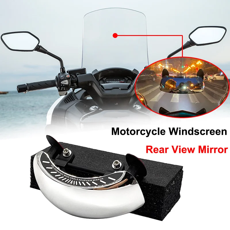For Honda Integra700 Integra700S Integra750 Integra750S Windscreen 180 Degree Blind Spot Mirror Wide Angle Rear View | Автомобили и