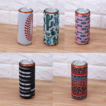 

5Pcs Perfect for 12oz Slim Can Cooler Neoprene Beer Cooling Cover Holders Kit R9UC