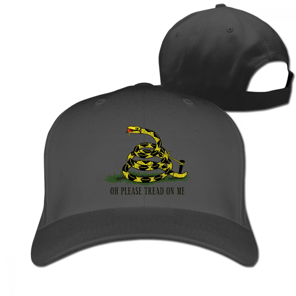 

Oh Please Tread On Me No Step No Snek Black Unisex Men's Women's Truker Cap Adjustable Golf Dad hat