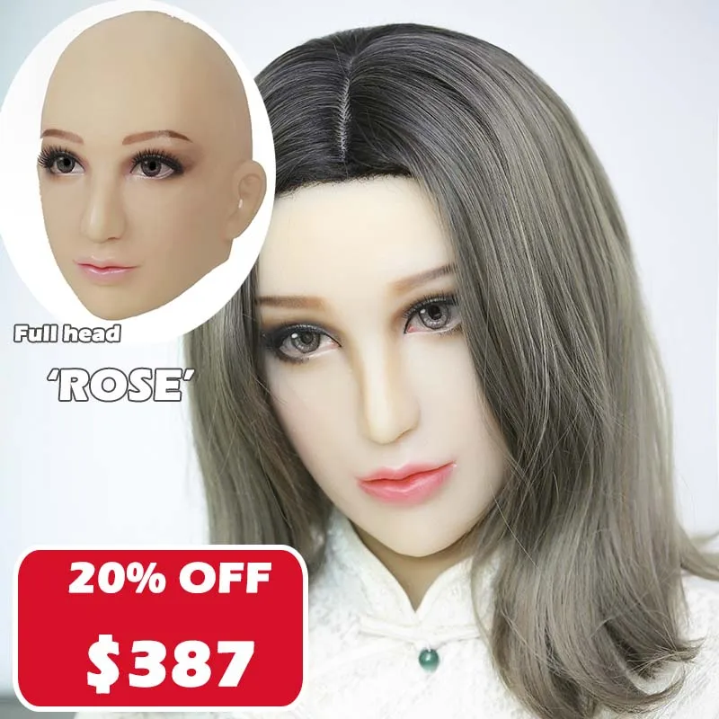 Poppy) кроссдрессер силиконовый женский кигуруми на всю голову Косплей DMS открытый рот с мячом кляп транссексуал секс маска Драг королева
