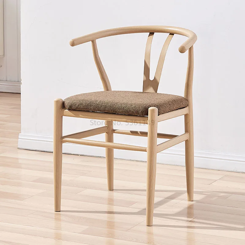 

New Chinese Chair Nordic Imitation Solid Wood Iron Chair Backrest Restaurant Dining Chair Milk Tea Chair