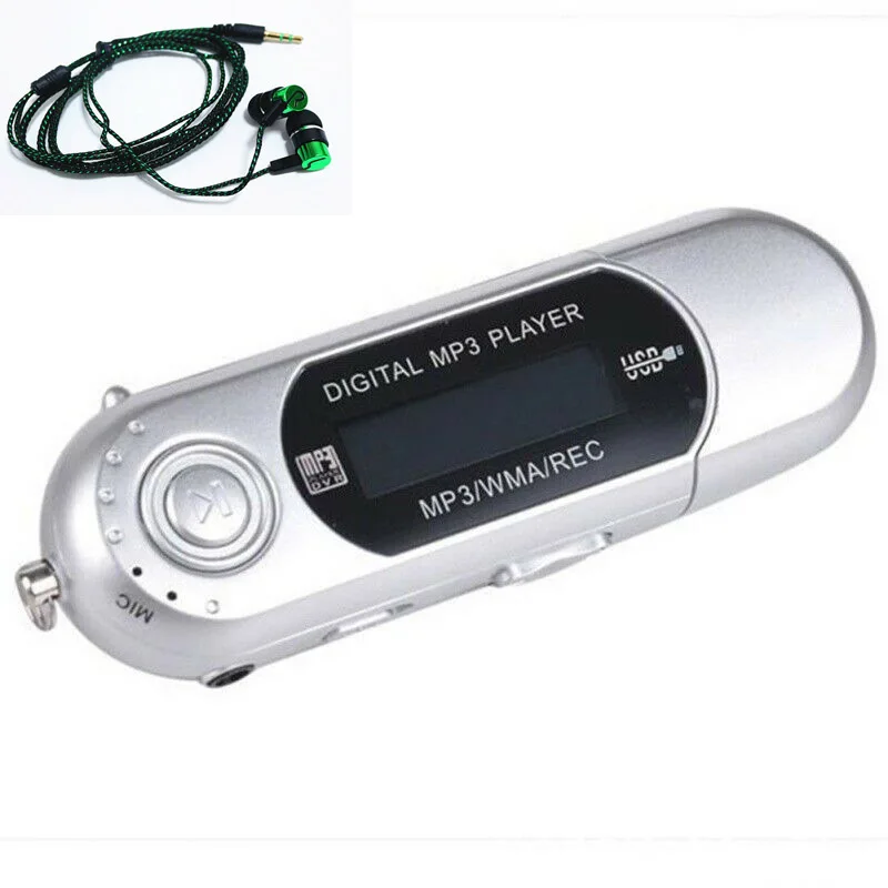 Оранжевый USB MP3 музыкальный плеер цифровой ЖК-экран Поддержка 32 Гб TF карта и fm-радио с микрофоном черный синий mp3-плеер - Цвет: Оранжевый
