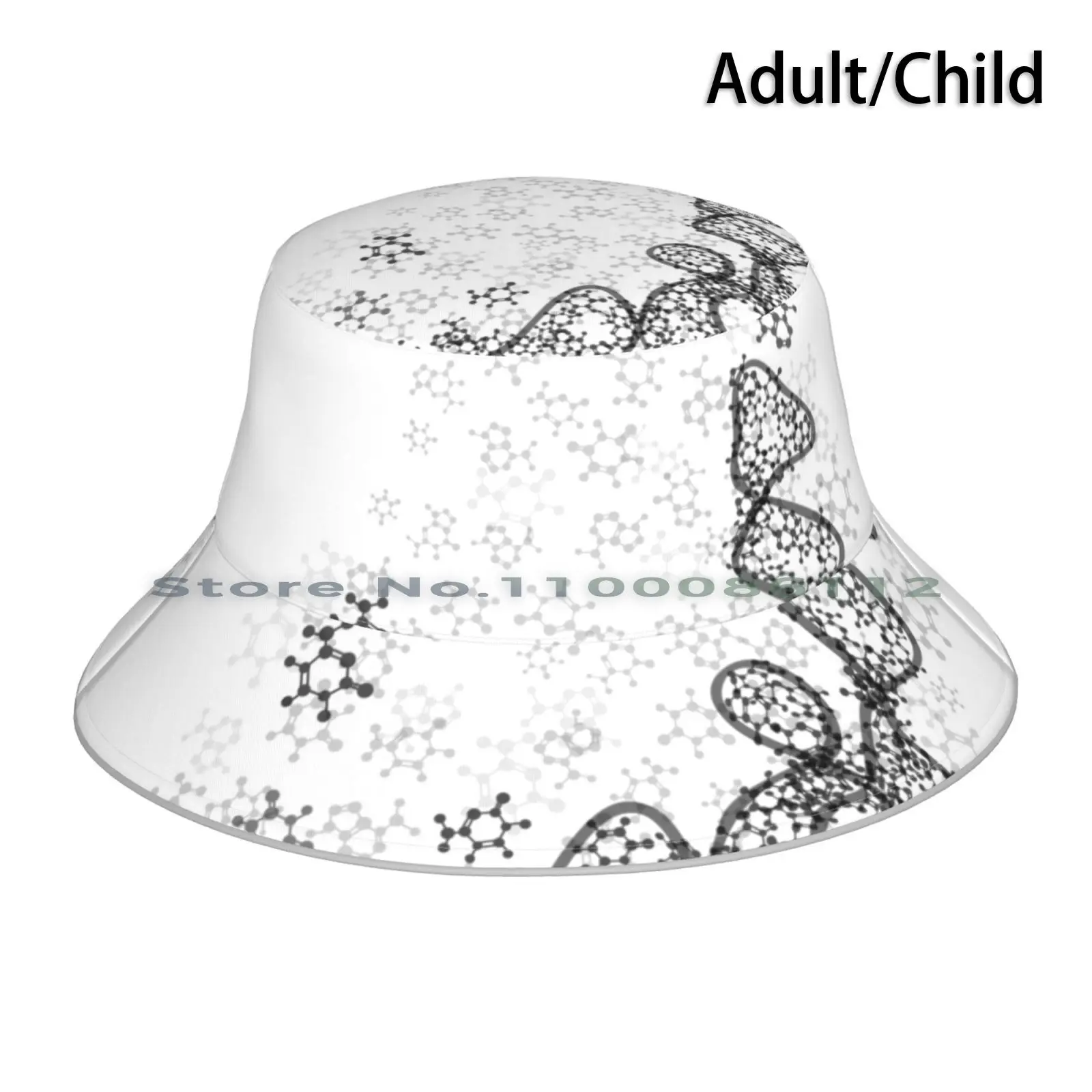 Trna ( Transfer Rna ) Structure Bucket Hat Sun Cap Science Sciart Geek