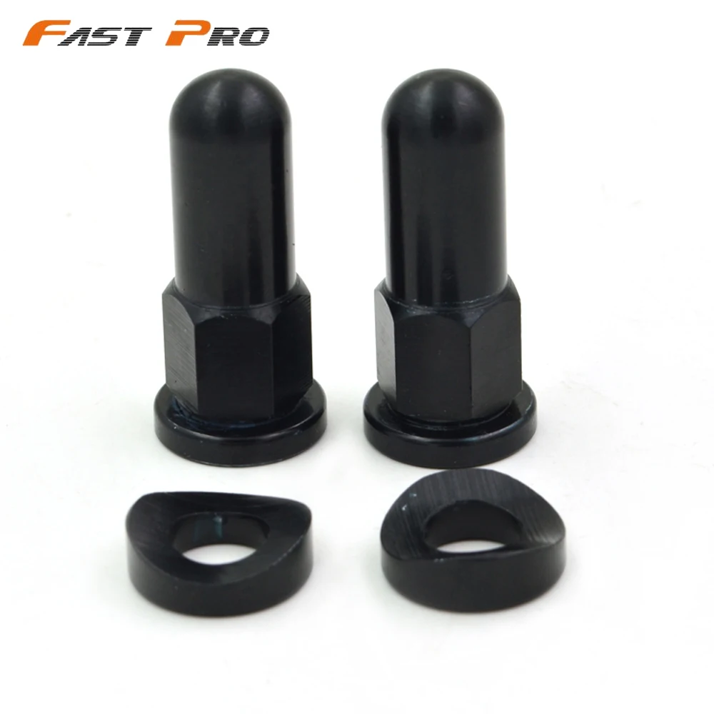 1 Pair CNC Rim Lock Nuts and Curved Washers for Motocross Bike KTM KLX
