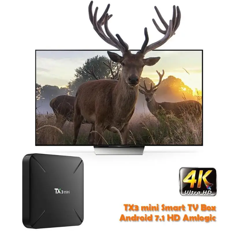  Tanix TX3 mini TV Box S905W Android 7.1 Quad-Core 1GB+8GB 2GB+16GB HDMI 2.0 Smart TV Box w/Remote C