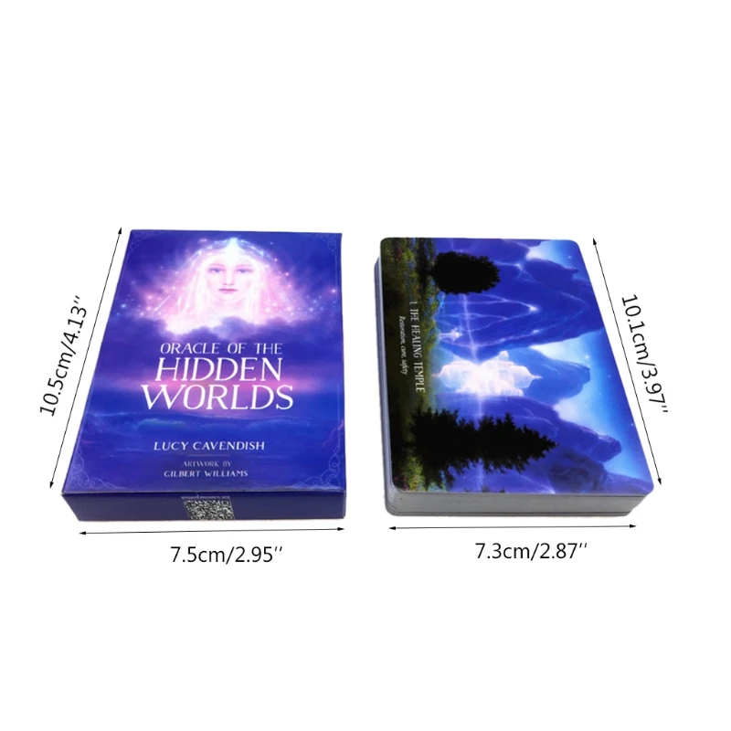 44 Cards Deck Oracle of the Hidden Worlds Full English Board Game Tarot Cards PXPF