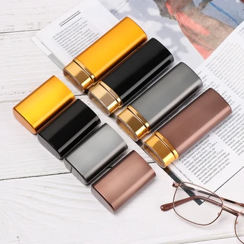

HOOH New Portable Metal Glasses Case Hard Box For Reading Glasses Eyeglass Sunglasses Case Eyewear Women Men Glasses Box
