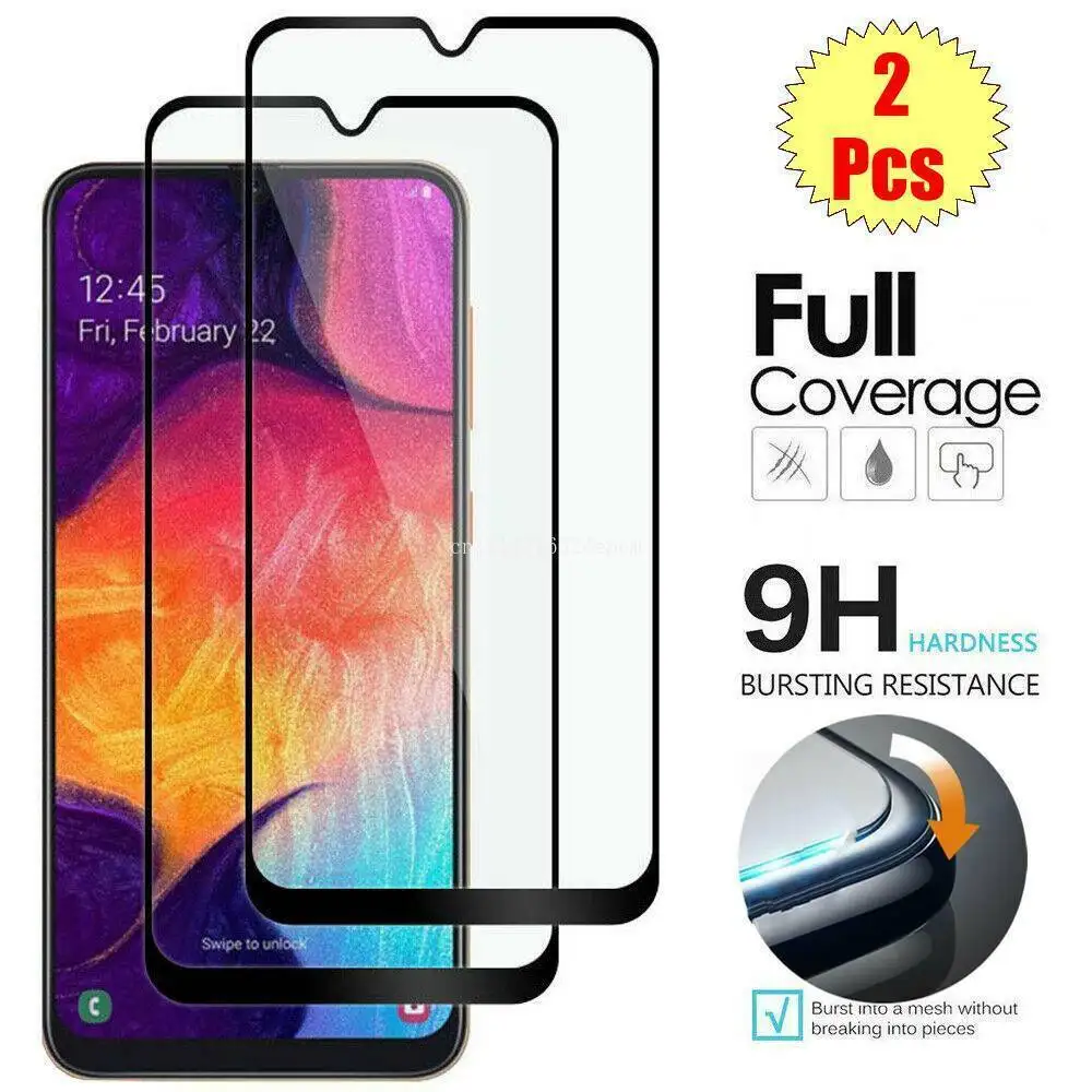 Защитное стекло закаленное для Samsung Galaxy A20 A10 A50 A40 A30 A60 A70 A80 A90|Защитные стёкла и