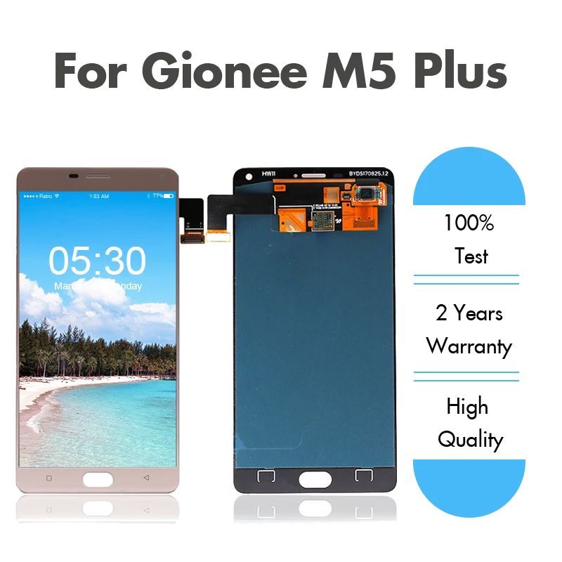 Для Gionee Marathon M5 Plus сенсорный ЖК экран дигитайзер для дисплей в сборе Ремонт 100% тест