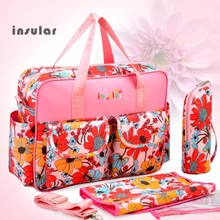 Fashion Diaper Bag Travel Waterproof And Increase Printing Handbag Place Child Items Bag Mommy Bag Pregnant Women's Bag For baby