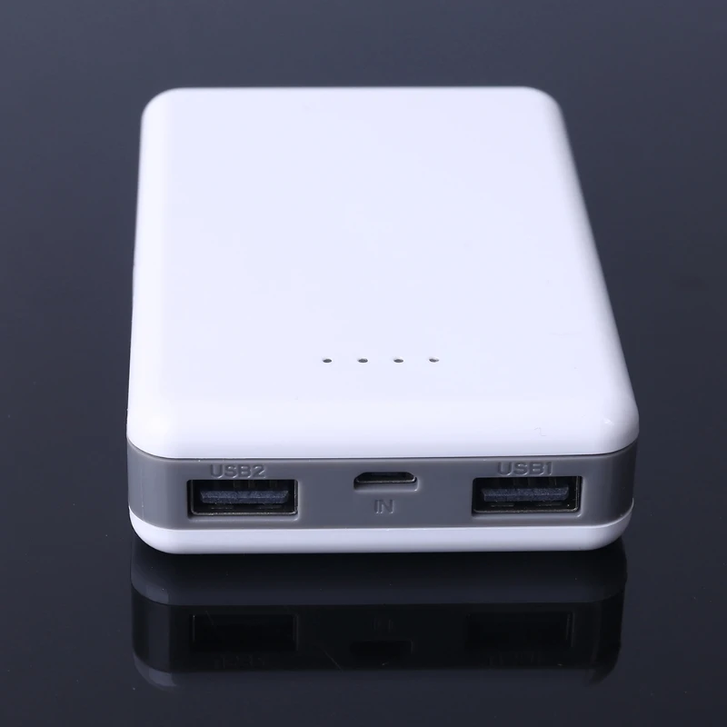Adaptador de cargador con doble salida USB sin batería 18650, caja de Kit de Banco de energía artesanal - Imagen 5