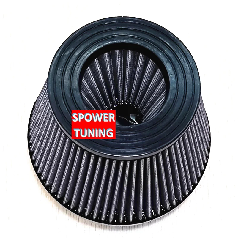 SPOWERTUNING Автомобильный Универсальный воздушный фильтр 2,5/2,75/3/3. " для холодного воздухозаборника с высоким потоком 65 мм 70 мм 76 89 10 мм воздушный фильтр