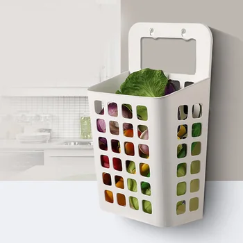 

Plastic Hanging Laundry Basket Food Books Toys Clothes Organizer Home Container LBShipping