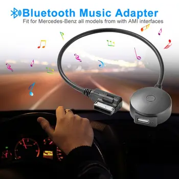 

USB Bluetooth Music Adapter Wireless Replacement Aux PVC+Copper Durable