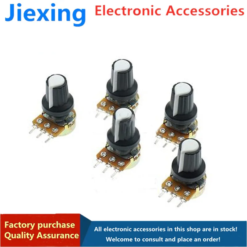 5Sets 5PCS+5PCS WH148 B1K ~ B1M ohm 1K 2K 5K 10K 20K 3Pin 15mm 10K 3 ...