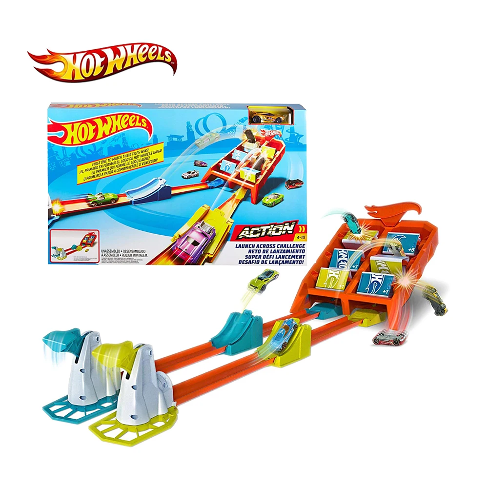 

Hot Wheels Leap To Score A Competitive Track Children's Toy Car Track A Two-person Track Racing Game With Friends GBF89