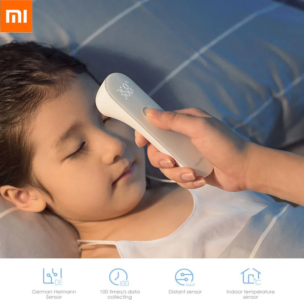 Продажа Оригинал Сяо mi дома iHealth термометр цифровой Лихорадка инфракрасный Детские дети термометр бесконтактный лоб Температура тестер