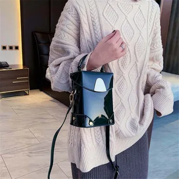 

bag for women Bags for women 2019 stylish new wave texture Joker women's hard shell single shoulder diagonal portable box bag