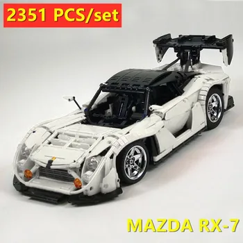 

New MOC SERIES MAZDA RX-7 Super Racing Car LeGINGlys MOC-22346 Technic Model Kits Building Blocks Bricks Toys Kid birthday Gift