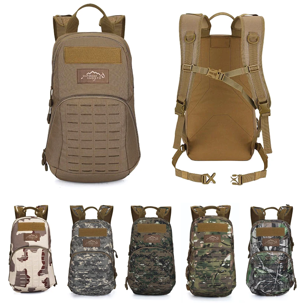 

1Pcs 8L Molle Tactical Backpack Army Military Assault Bags Outdoor Hiking Trekking Hunting Camping Running Bag Camouflage