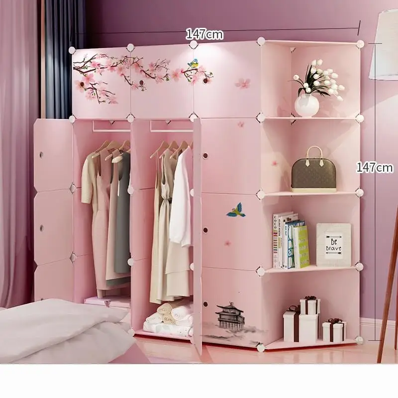 Number 15 Armario комод Ropero Szafa Armoire Chambre Gabinete Yatak Odasi мобильный шкаф для общежития Mueble гардероб - Color: Number 15