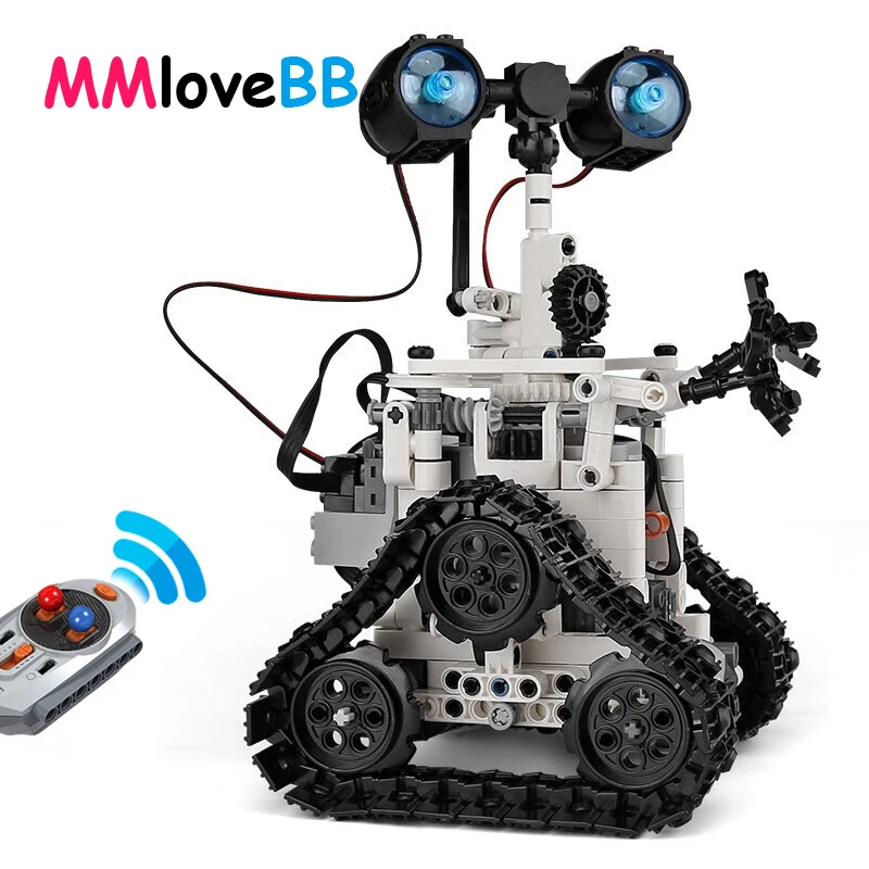 MMloveBB 408PCS RC робот электрические строительные блоки ing Technic пульт дистанционного