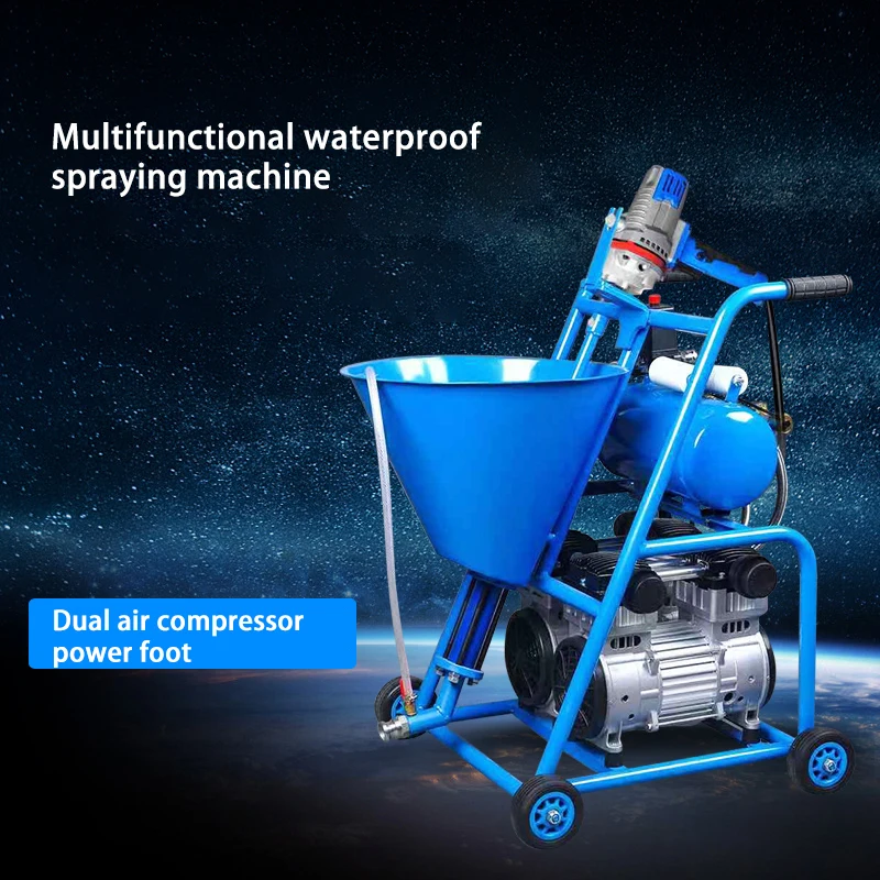 

Spraying Machine High Pressure Tractor Engineering Fireproof Cement-Based Coating High Pressure Grouting Machine Waterproof