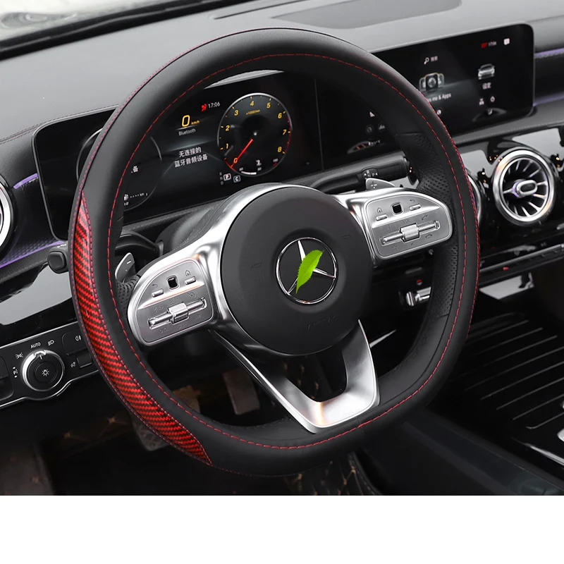 Lsrtw2017 для Mercedes Benz A Class A180 A200 крышка рулевого колеса автомобиля ручной работы аксессуары для формовки - Название цвета: type 8