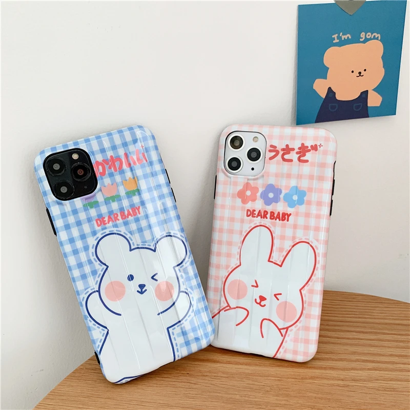 Карамельный цвет пара чехол для телефона с рисунком в виде животного для iphone 11 11Pro Max XS Max X XR 7 8 Plus задняя крышка модные чехлы IMD Capa Coque