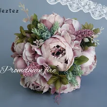 Свадебный букет водопад Шампань свадебный букет Искусственные Шелковые цветы для свадебного украшения SPH54