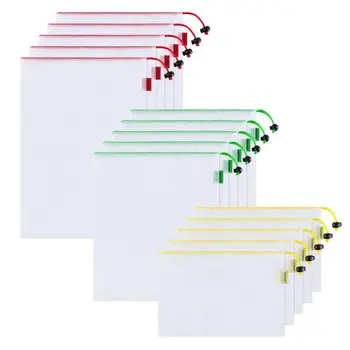 

15pcs 3 Sizes Reusable Mesh Produce Bag Washable Eco-Friendly Bags for Grocery Bag Holder Fruit Vegetable Organizer Pouch