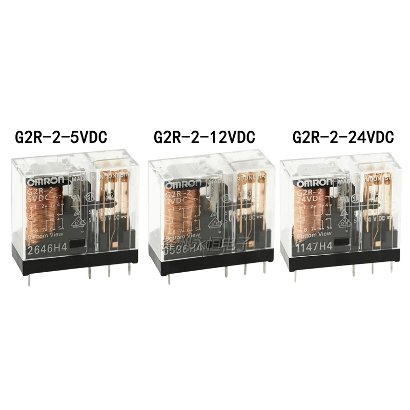 10 шт./лот Мощность реле G2R-2-5VDC 12VDC 24VDC два открытый закрытый 5A 8PIN | Строительство и
