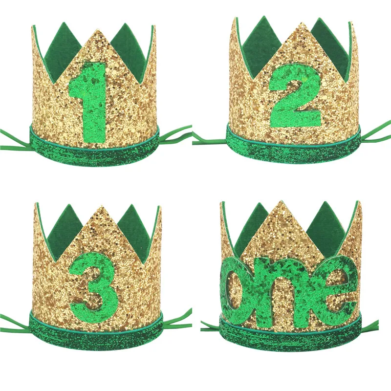 Number 1 2 3 happy Birthday Crown Headband Hat party hat birthday crown baby crown hat birthday headband set Kids 1st 2nd 3rd Birthday Party Decoration Baby Shower Decor Baby Hat