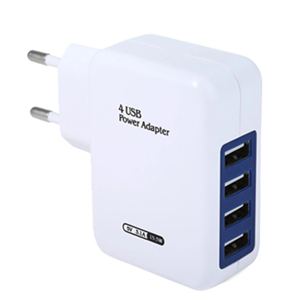 USB зарядное устройство Замена для iPhone samsung Android 5V 4 порта мобильного телефона Универсальный Быстрый Настенный адаптер