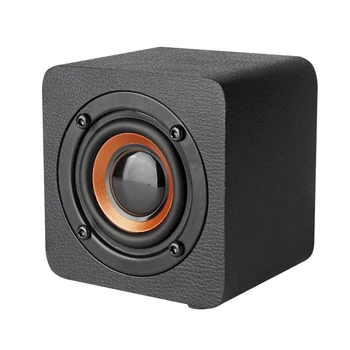 

Portable Retro Wooden Bluetooth Speaker Mini Outdoor Wireless Bass Loudspeaker Multifunctional Speakers 7.6 * 7.6 * 6.1CM