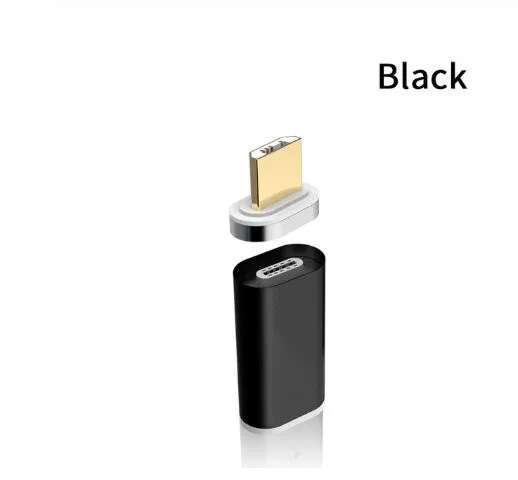 Sindvor Магнитный Micro USB мобильный телефон адаптер для Android микроустройства зарядное устройство данных Магнитный адаптер для samsung Xiaomi huawei - Цвет: black