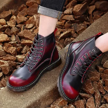 

genuine leather hiking shoes men sport leisure walking trekking shoes high top martin boots climbing hiking shoes men zapatillas