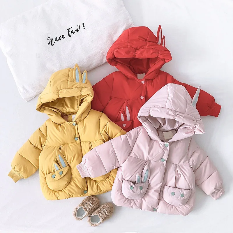 Зимние Утепленные парки для девочек; пальто принцессы с хлопковой подкладкой; теплые пальто с капюшоном для детей новорожденных; куртка; Верхняя одежда; Casacos; WT997