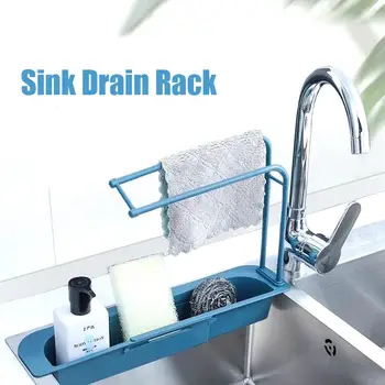 

Sink Shelf Kitchen Soap Sponge Sink Drain Rack Sinks Holder Organizer Storage Basket Kitchen Gadgets Accessories