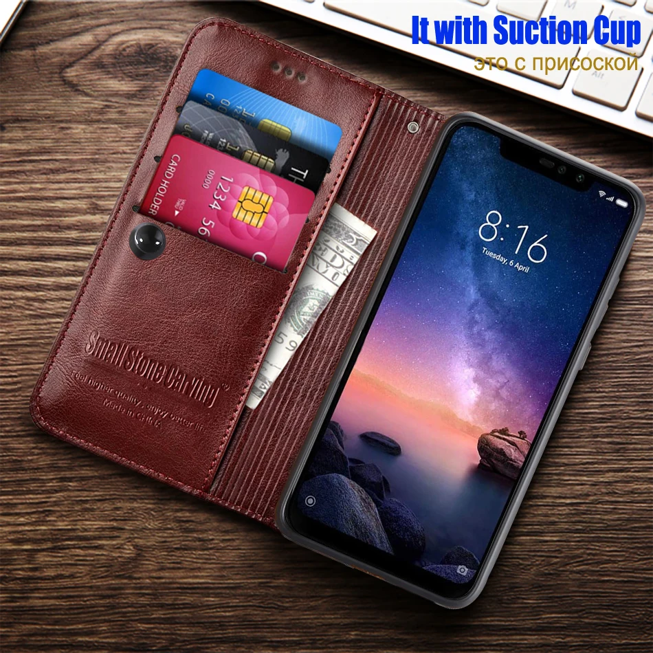 phone cases for xiaomi Leather Flip Case for Xiaomi Redmi Note 6 pro Case Retro Wallet Card Holder Stand Book case for Redmi Note 6 pro cover xiaomi leather case case