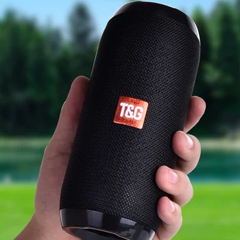 

Portable Bluetooth Speaker Wireless Bass Column Waterproof Outdoor USB Speakers Support AUX TF Subwoofer Loudspeaker TG117