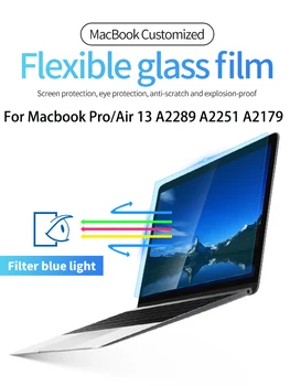 

Anti blue Light macbook air 2020 Screen protector macbook air 13 A2251 A2179 Flexible Glass Film protector Macbook Pro 13 A2289