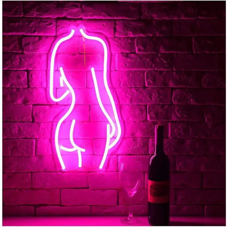 Letreiro com led sexy neon para meninas,