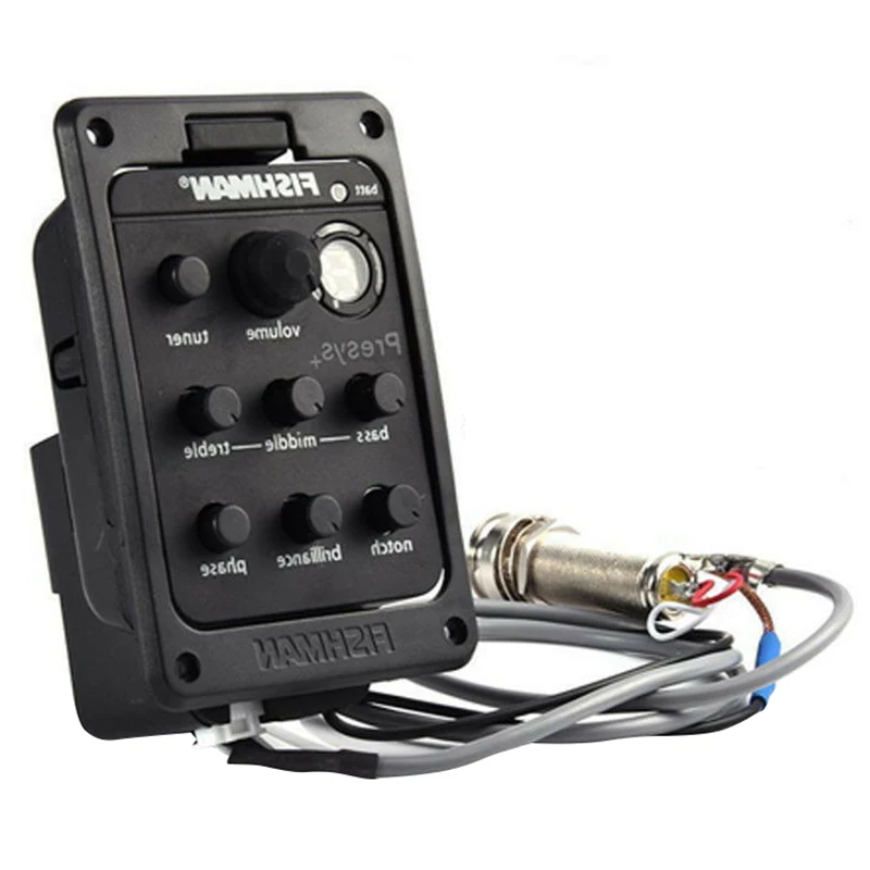 Fishman 201 эквалайзер акустика пьезо pick Up гитарный тюнер черный цвет Запчасти для