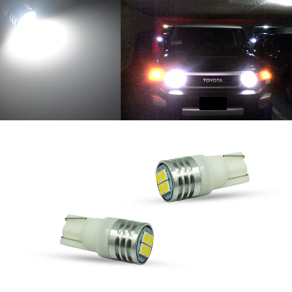 2шт высокой мощности 4 3030 SMD 194 2825 W5W светодиодный лампы для купольной карты