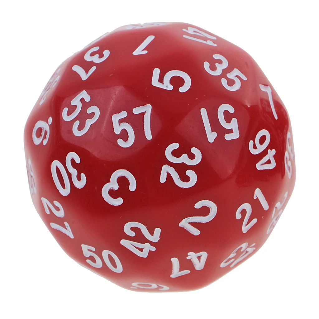 Pack of 10 Dice Set-D4, D6, D8, D10, D12, D20, D24, D30, D60 Acrylic Dice Multicolor Board Game Dice Party Gambling Dices