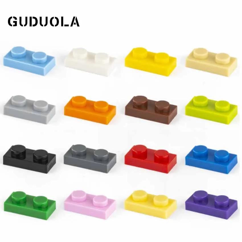 Набор строительных блоков Guduola 1X2 MOC детали совместимые с базовым кирпичом 3023