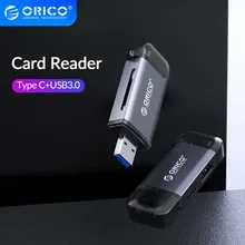 Aliexpress - ORICO 6 in 1 Multi OTG Card Reader USB 3.0 Micro USB 2.0 Type C to SD Micro SD TF Adapter Smart Memory SD Cardreader for Laptop