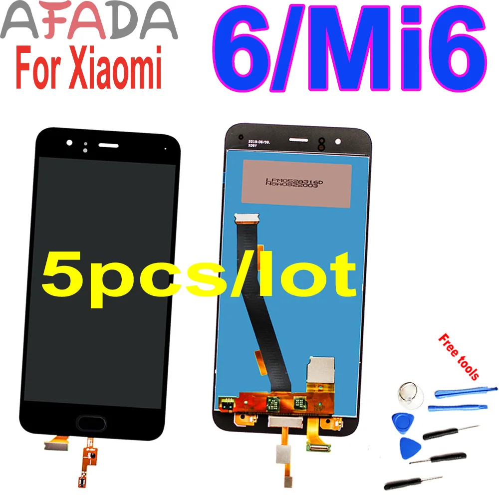 5 шт./лот 15 &quotЖК-дисплей для 6 MI Mi6 M6 MI6 с отпечатком пальца ЖК-дисплей сенсорный